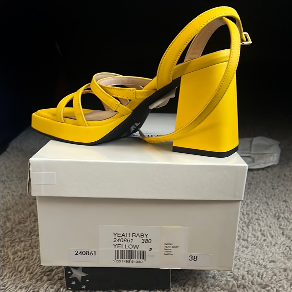 Yellow Women's Platform Heels